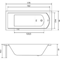 Lauter Amelia 180 21204080 (с ножками и сифоном 21Y11030 хром) Image #33
