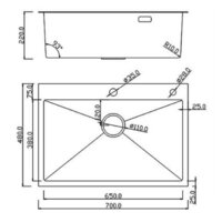Roxen Simple 560220-70 сатин (с коландером и дозатором) Image #14