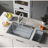 Roxen Simple 560220-70 сатин (с коландером и дозатором) Image #2