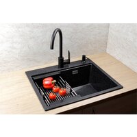 Marblan Comfort 60 (черный, с сифоном и колландером) Image #5