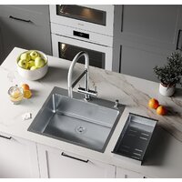 Roxen Simple 560220-50 сатин (с коландером и дозатором) Image #2