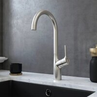 Saniteco 4848 + Spike F9S07011 (сатин, с сифоном, дозатором и коландером) Image #16