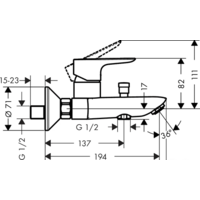 Hansgrohe Talis E 71740000 (хром) Image #2