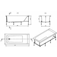 Roca Elba 170x75 248507000 (без монтажного комплекта) Image #4