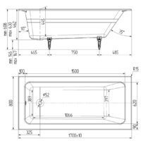 Универсал Оптима Ультра-У 170x80 (1 сорт, с ножками) Image #3