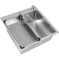 ARFEKA Eco AR мойка 500*500, коландер G, дозатор Satin