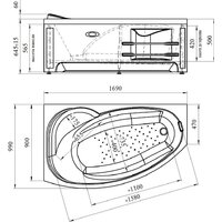 Radomir София Терапия 2-81-2-2-0-223 (с гидромассажем, правый) Image #9