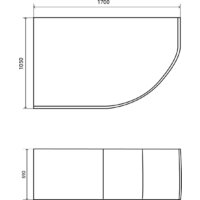 Lauter Geneva 170x105 2103170L (с ножками и сифоном 21Y11021 матовый черный) Image #16