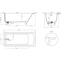 Salini Cascata Kit 170x75 104313M (S-Sense, матовый) Image #6
