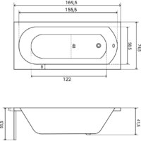 Lauter Haven 170 21202007 (с каркасом, белым лицевым и торцевым экранами) Image #24