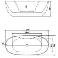 Aquatek Аполо 78x170 AQ-1155778 (белый глянцевый, с ножками и сливом) Image #5