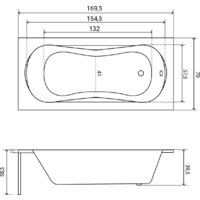 Lauter Sophia 170 21205170 (с ножками и сифоном 21Y32001 матовый черный) Image #35