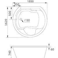 Gemy G9053 B 185x162 (с гидромассажем) Image #4