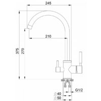 Krona Brunnen H270 1 КА-00006917 (черный) Image #3