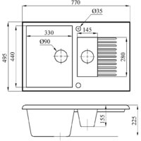 БелЭворс Forma R (черный, без сифона) Image #2