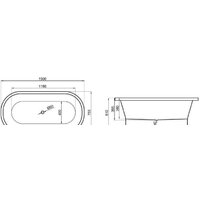 Polimat Amona 150x75 (отдельностощая, белый) Image #3
