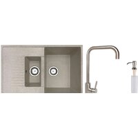 БелЭворс Forma R + смеситель W4998-4 + дозатор L405-1 (бежевый)