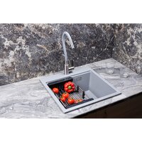 Marblan Comfort 50 (серебристый, с сифоном и колландером) Image #4