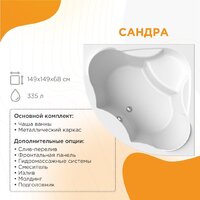 Radomir Сандра Стандарт 2-79-2-0-0-221 (с гидромассажем) Image #4