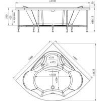 Radomir Сандра Стандарт 2-79-2-0-0-221 (с гидромассажем) Image #7