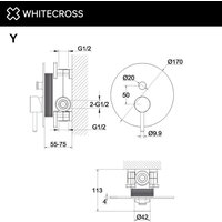 Whitecross Y1235CPB (брашированная медь) Image #3