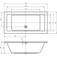 Riho Lusso 180x90 (без ножек) Image #2