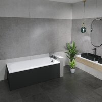 Lauter Haven 150 /21202005 (с ножками и сифоном 21Y32001 матовый черный) Image #21