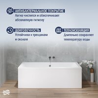 Lauter Oasis 165 21203065 (с ножками, серым подголов, белым лиц. и торц. экранами) Image #6