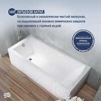 Lauter Aurora 170x75 21010075 (с ножками, лицевым и торцевым экранами) Image #4