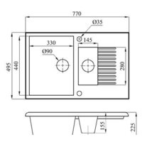 БелЭворс Forma L (бежевый, без сифона) Image #3