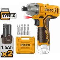 Ingco CIRLI12015 (с 2-мя АКБ, кейс)