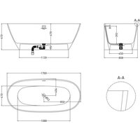 LoveForm Lofo 170x80 Solid Surface UM12122 (белый матовый) Image #5