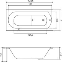 Lauter Haven 150 /21202005 (с ножками и сифоном 21Y11020 хром) Image #33