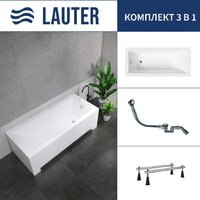 Lauter Estelle 170 21206070 (с ножками и сифоном 21Y32000 хром) Image #1