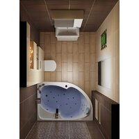 1Марка Diana 170x105 L (с каркасом и экраном) Image #5