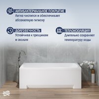 Lauter Bianca 160 21207160 (с ножками и сифоном 21Y32002 белый) Image #6