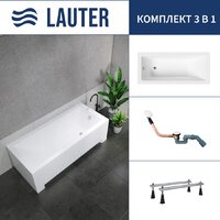 Lauter Estelle 170 21206070 (с ножками и сифоном 21Y11022 белый)