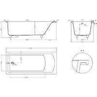 Salini Cascata 170x75 104113G (S-Sense, матовый) Image #16