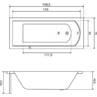 Lauter Amelia 160х70 21204060 (с ножками и лицевым черным экраном) Image #23