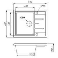 БелЭворс Mila R (антрацит, без сифона) Image #2