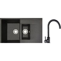 БелЭворс Forma L + смеситель W4998-3-22 (черный) Image #1