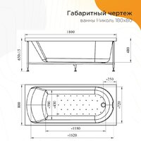 Radomir Николь Релакс 180x80 2-80-2-0-0-210Р (с гидромассажем) Image #12