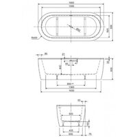 Cezares Slim Central-180-80-60-NERO-SET Image #3