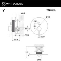 Whitecross Y Y1235NIB (брашированный никель) Image #3